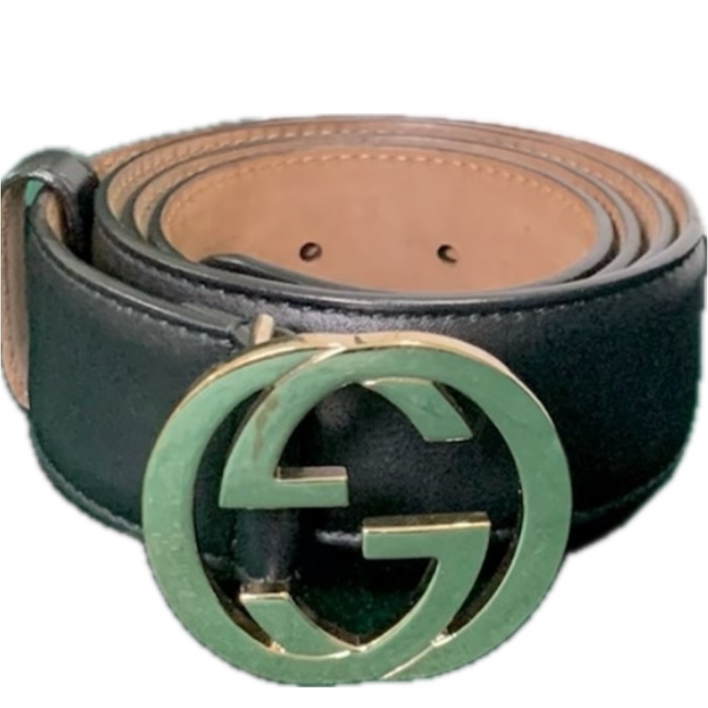 Authentic Gucci GG Leather Belt